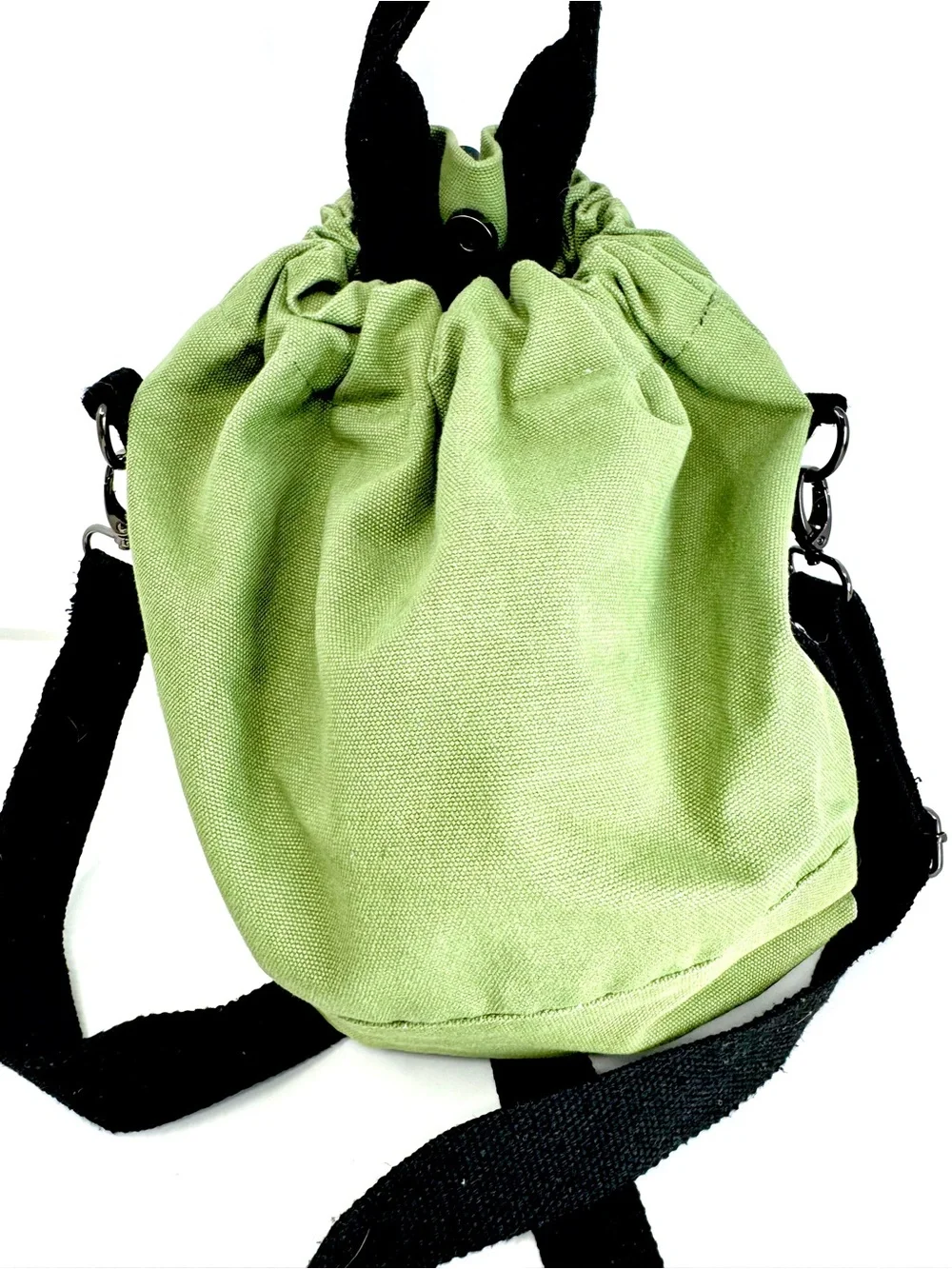 Togood Canvas Drawstring Bucket Crossbody Bag – Sage Green – Excellent Condition